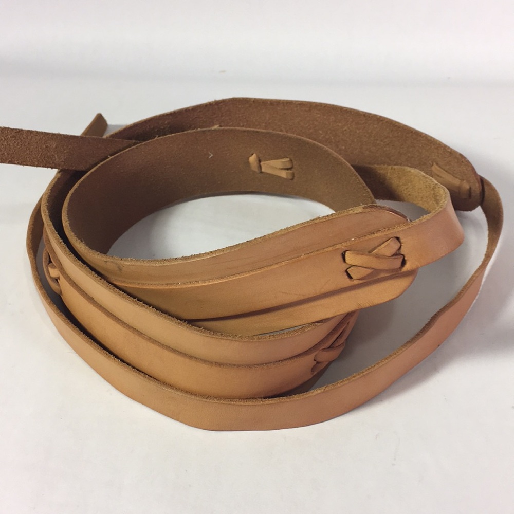 Handmade Leather Tie Belt